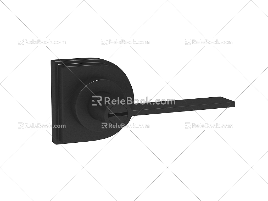 Modern Door Handle 3d model