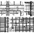 Suspended Ceiling Structural Design With Framework Grid Layout And Installation Details