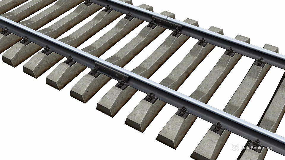 Interactive Technology Exhibition Hall Featuring Railway Track Systems and Engineering Displays 3d model 