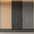 Modern Decorative Wall Panels Featuring Various Wood Grain Colors For Interior Design 3d model
