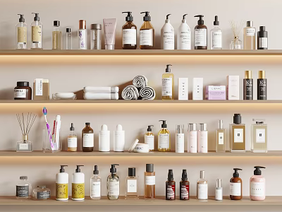 Modern toiletries 3d model