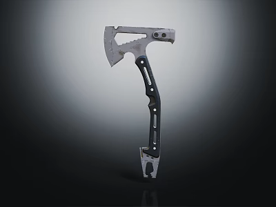 Sturdy Metal Axe Featuring Ergonomic Handle Sharp Blade And Durable Design 3d model