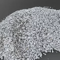 High Quality Gray Stone Gravel For Construction And Decorative Projects 3d model