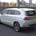 White Hyundai MPV Car With Modern Front Grille And Sleek Body Design