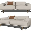 Modern double sofa 3d model