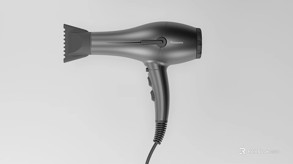 Professional Beauty Hair Dryer Device With Modern Design And Ergonomic Handle Grip 3d model 
