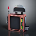 Red Slot Machine With WIN BET 20 Display Indicator Light And Colorful Buttons