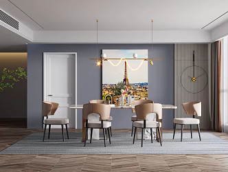 Modern Restaurant 3d model