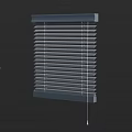 Stylish Modern Window Blinds With Adjustable Horizontal Slats For Light Control And Privacy 3d model