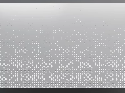 Abstract Geometric Pattern Design With White Triangles And Dots On Gray Background 3d model