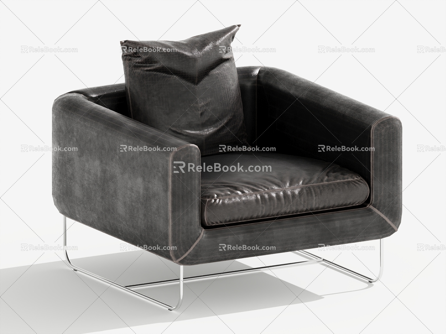 Modern Single Sofa Single Chair Leisure Chair 3d model