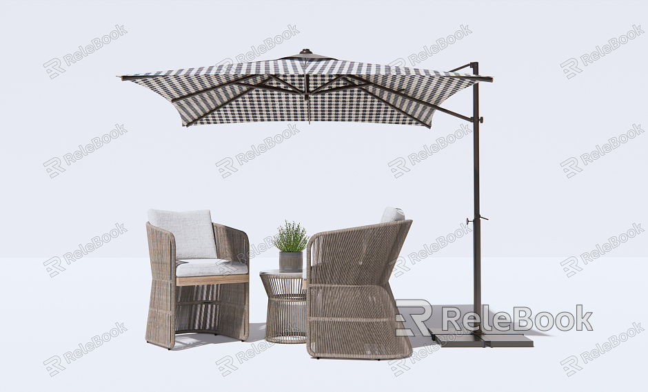 Modern Outdoor Table and Chair Outdoor Leisure Table and Chair model