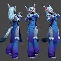 Snow Leopard Elf 3d model