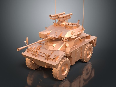 modern tank armored vehicle 3d model