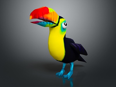 Modern Birds 3d model