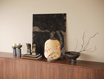 Silent Wind Jewelry Ornaments Combination Table Lamp 3d model