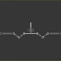 Industrial Robotic Mechanical Device With Jointed Arms And Metal Components