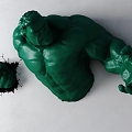 Hulk Stereo Wall Decoration Living Room Wall Stereo Pendant Superhero Hulk Wall Decoration Fist Out of Wall Hole 3d model