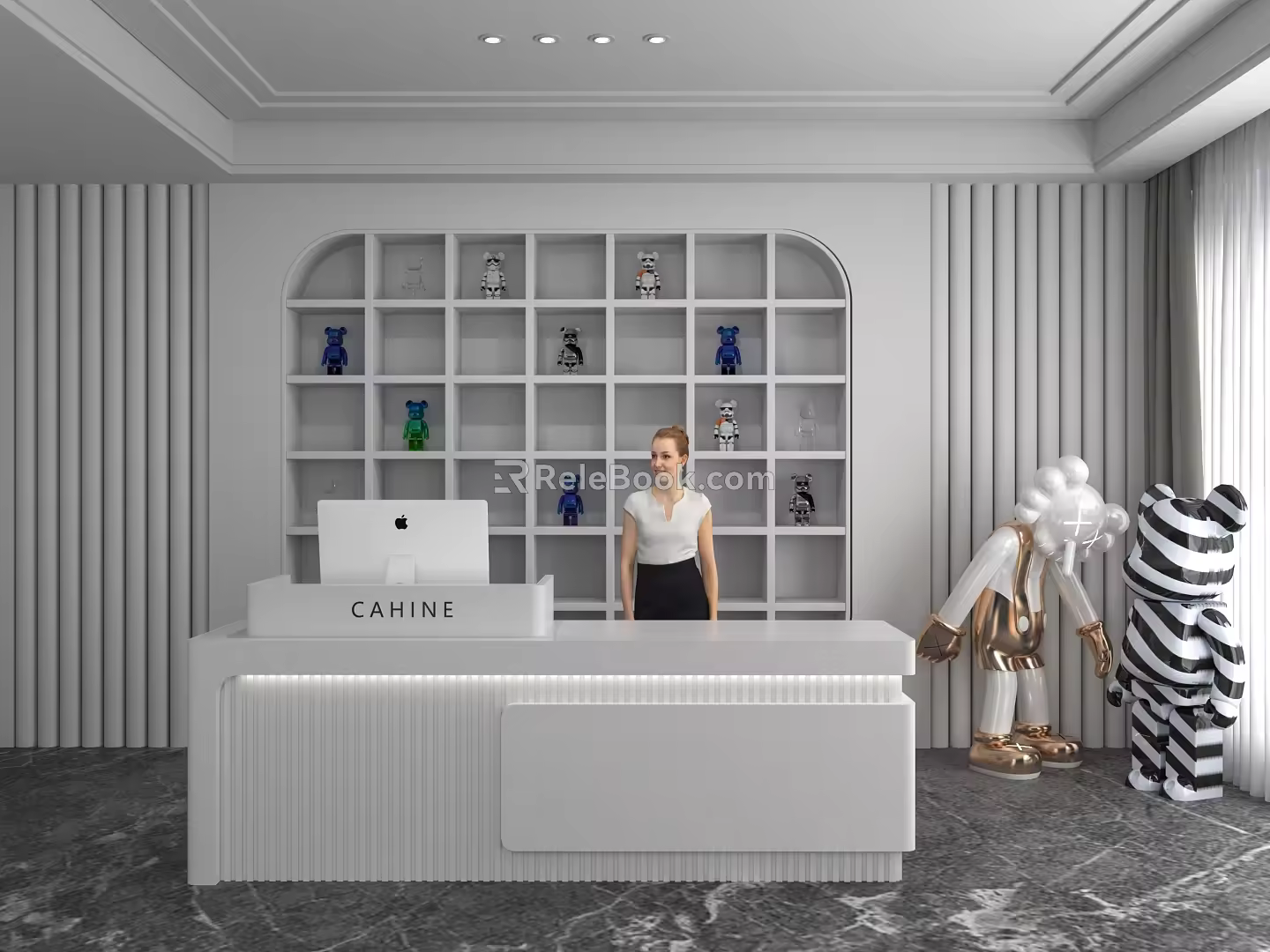 Front Desk 3d model
