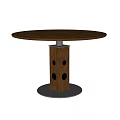 Modern Middle Style Dining Table 3d model
