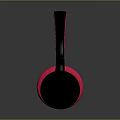 Wireless Over Ear Headphones With Black Frame And Pink Comfortable Ear Cushions