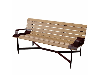 outdoor bench row chair 3d model