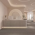 Modern Beauty Hair Salon Interior With Cozy Sofas Mirrors Green Plants And Warm Lighting
