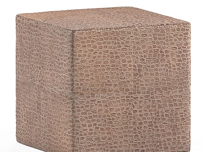 Leather Ottoman 3d model