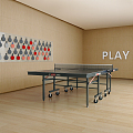 Modern table tennis room 3d model