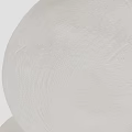 Abstract White Sculptures With Stacked Geometric Shapes And Vertical Design