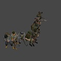 Military role multiplayer 3d model