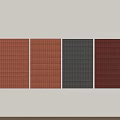 Modern Tile Background Wall Corrugated Wall Tile Roof Tile Top Roof Ryukyu 3d model