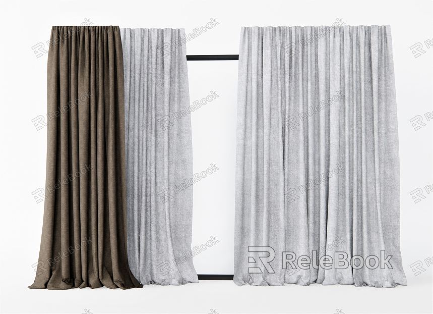 modern curtain gauze curtain model