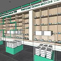 Modern Store Interior Design With Glass Display Cases Shelves And Track Lighting