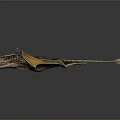 Pterosaur Flying Prehistoric Reptile With Extended Wings And Detailed Skin