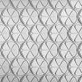 Modern Geometric Wall Decor With Silver Gray Hexagonal Circular Tile Pattern 3d model