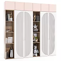Open shelf bookcase children's bookcase 3d model