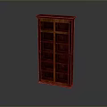 Dark Brown Wooden Bookcase With Multiple Shelves Sturdy Frame And Classic Design