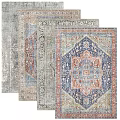 Square Rugs With Assorted Traditional And Geometric Ornate Patterns 3d model