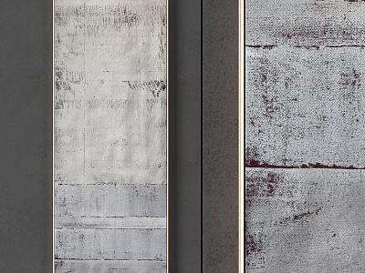 Modern Vertical Picture Frames With Gray And White Textured Surfaces 3d model