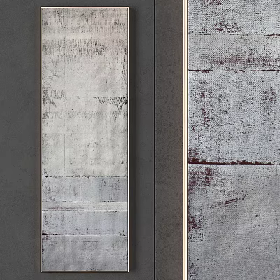 Modern Vertical Picture Frames With Gray And White Textured Surfaces 3d model