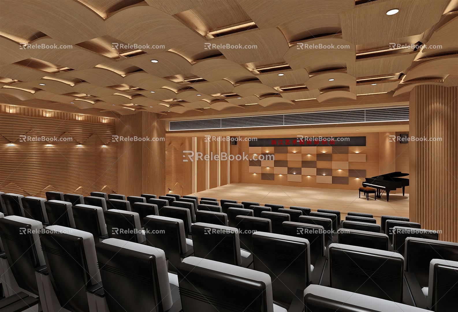 Modern Concert Hall 3d model