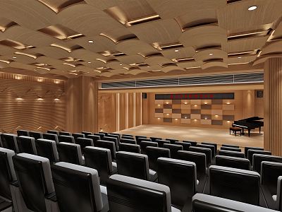 Modern Concert Hall 3d model