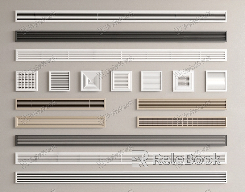 Modern air outlet air conditioning outlet model