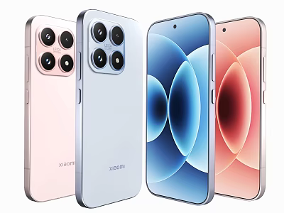 New Huawei Smartphones With Multiple Camera Setup Various Color Options Modern Display And Sleek Body 3d model