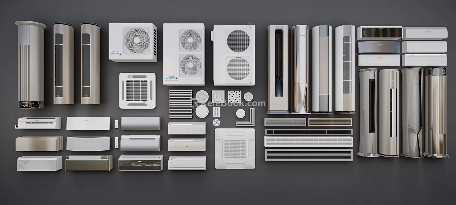 Modern air conditioning air conditioning combination 3d model