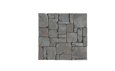 Next Generation Game Scene Building Slab Stone Low Mold 3d model