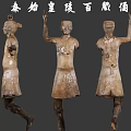 Game Movie Character Ancient Style Terracotta Figure with Various Poses Statue Design