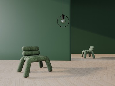 Modern single chair model