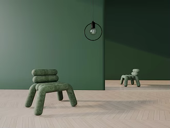 Modern single chair 3d model
